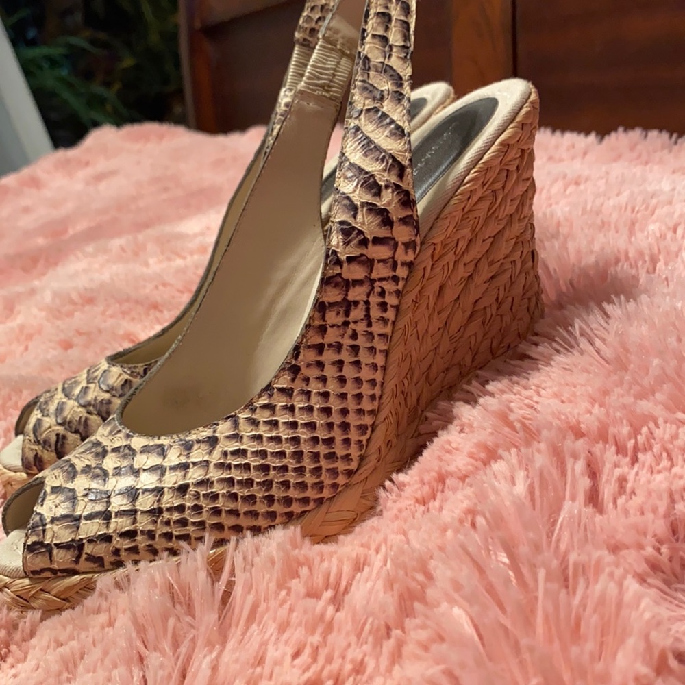 Banana Republic Snakeskin Wedges